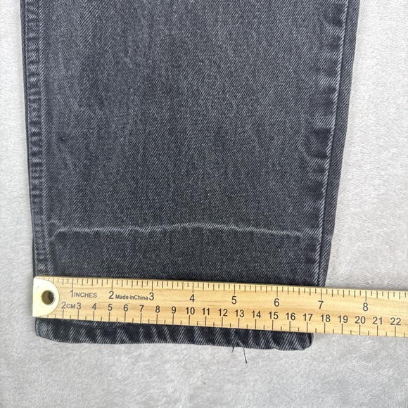 VTG Levi's 550 Black Relaxed Fit Tapered Leg Orange Label 90s Mens Size 38X32 - Picture 10 of 10